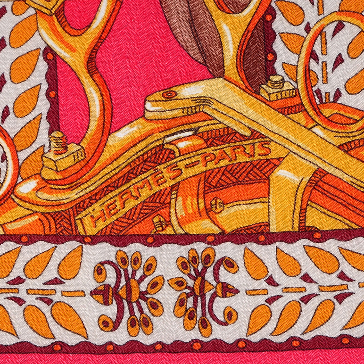 Hermes Cashmere Silk La Danse Du Cheval Marwari Shawl 140 3 of 7