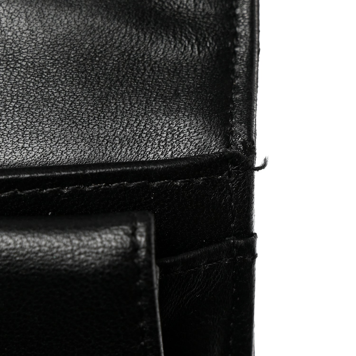 Chanel Lambskin Quilted Large Flap Wallet Black 7 of 10