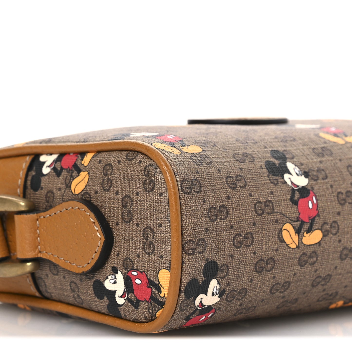 X DISNEY Mini Vintage GG Supreme Monogram Mickey Mouse Shoulder Bag Beige Vintage Sun Oil