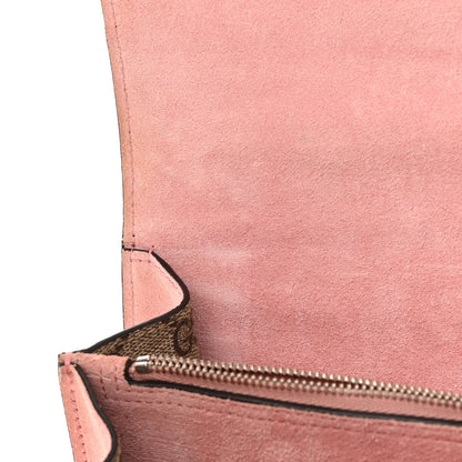 Gucci GG Supreme Monogram Suede Crystal Medium Dionysus Shoulder Bag Beige Ebony Light Peonia 12 of 17