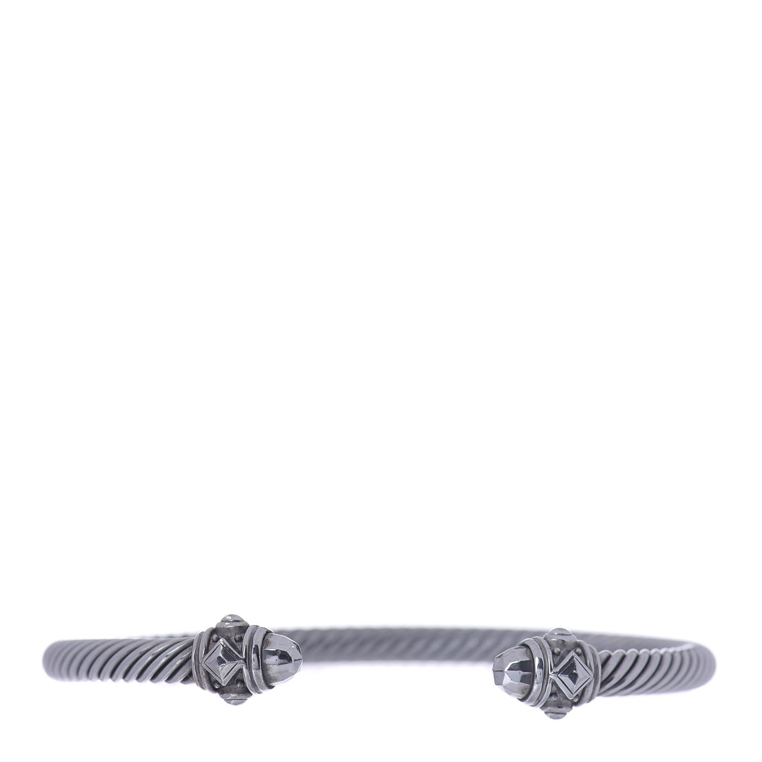 David Yurman Darkened Sterling Silver 5mm Renaissance Bracelet 1 of 4