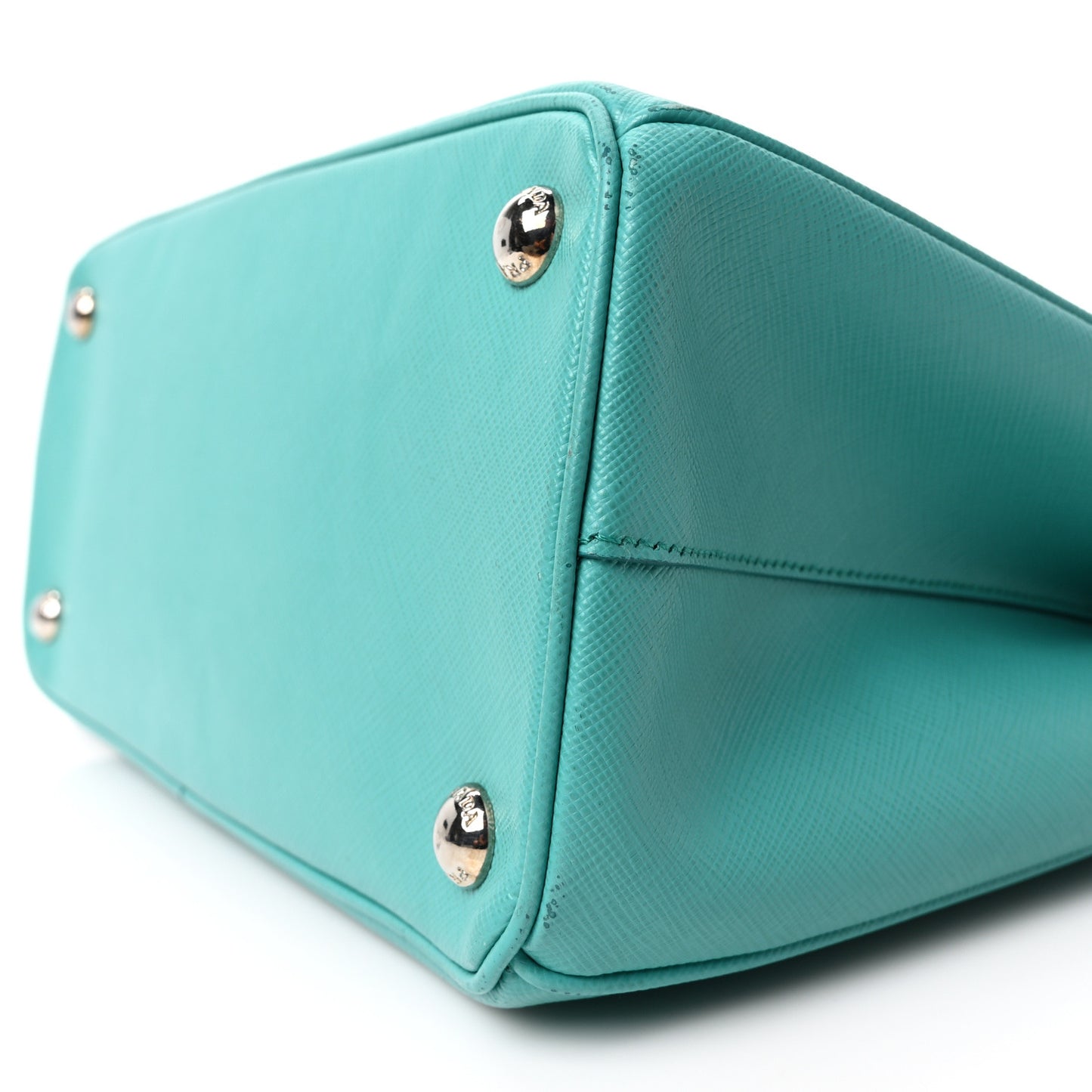 Saffiano Lux Galleria Small Double Zip Tote Turchese