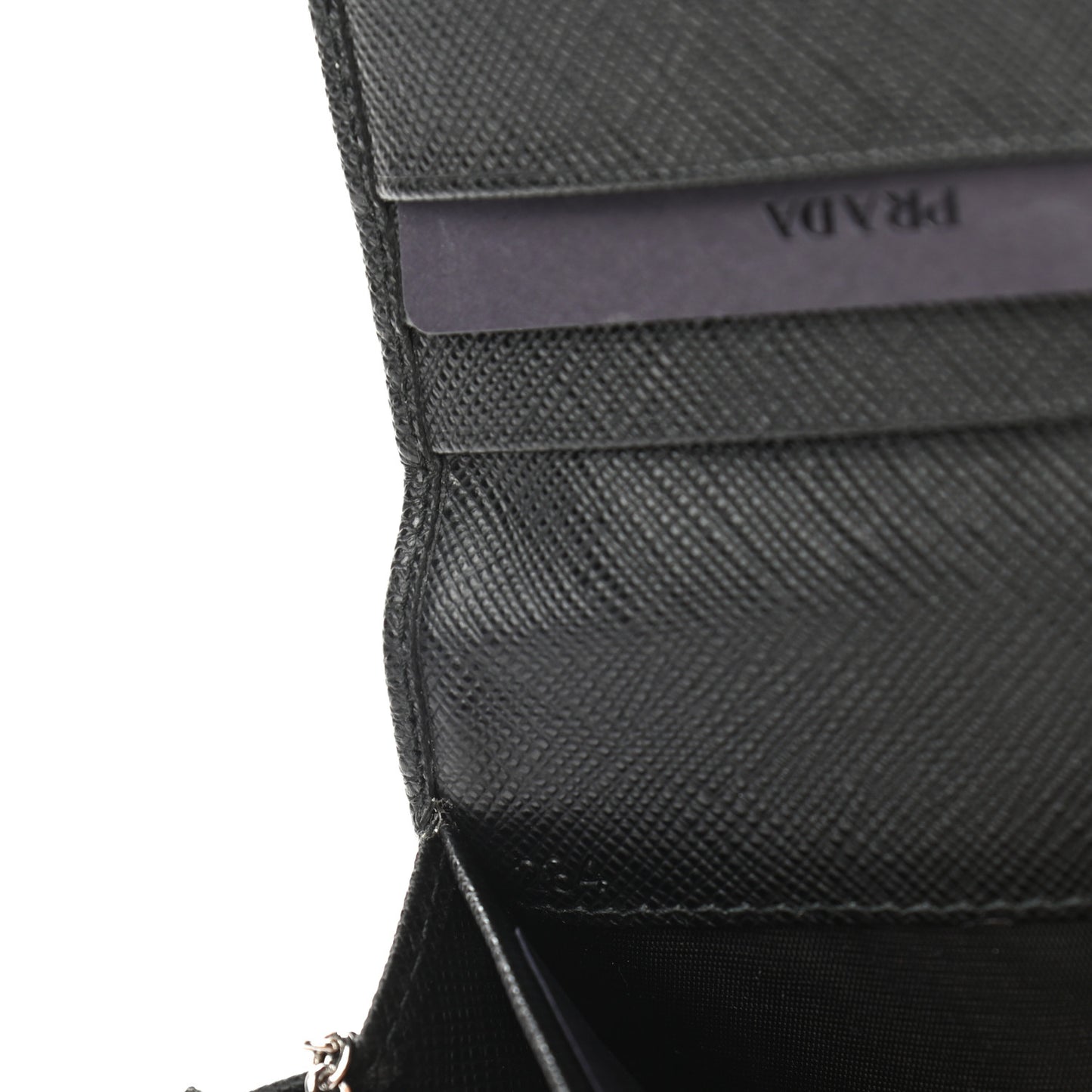 Saffiano Triangle Logo Continental Flap Travel Wallet Black