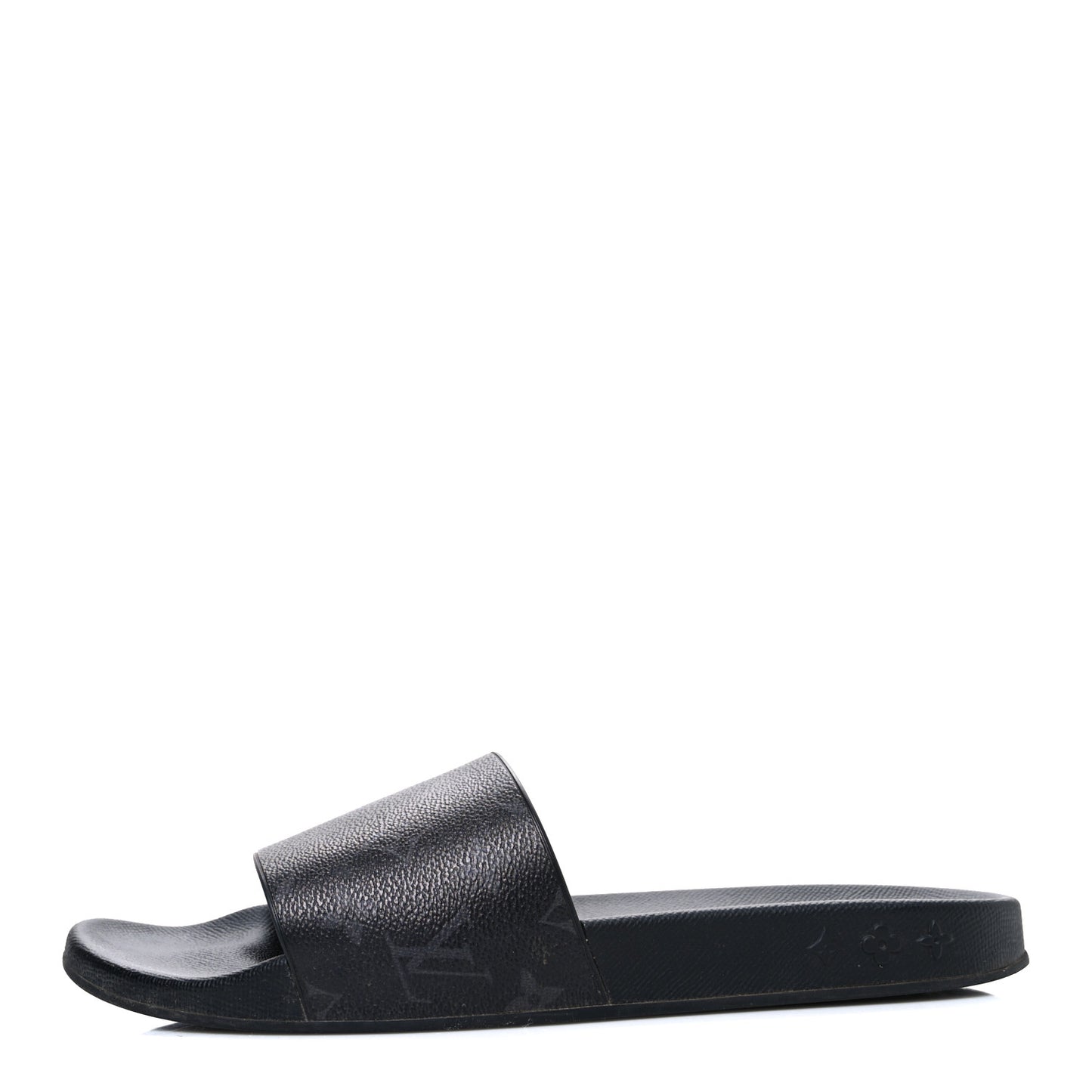Rubber Monogram Eclipse Mens Waterfront Mules 9 Black