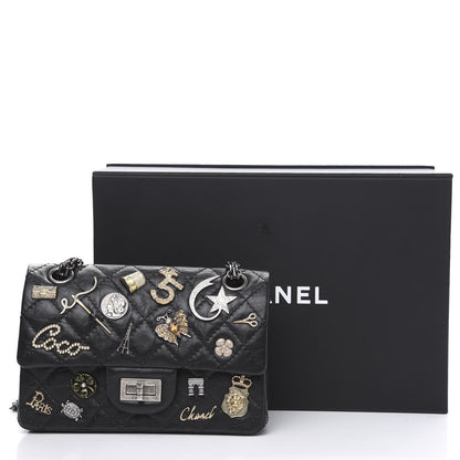 Chanel Aged Calfskin Lucky Charms 2.55 Reissue 224 Flap Black 11 of 11