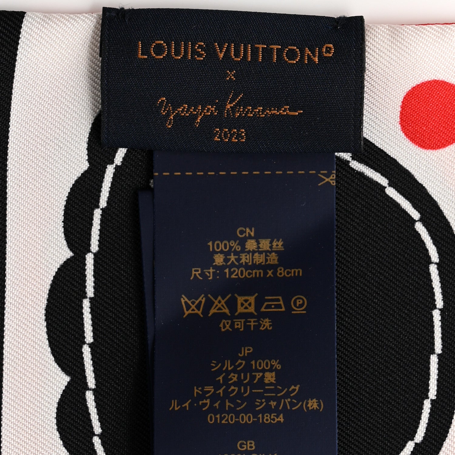 Louis Vuitton LV x YK Infinity Dots Bandeau Red White 3 of 3