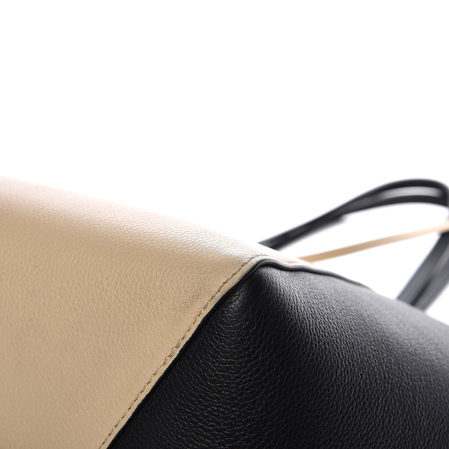 Calfskin Lockme Cabas Vanille Black