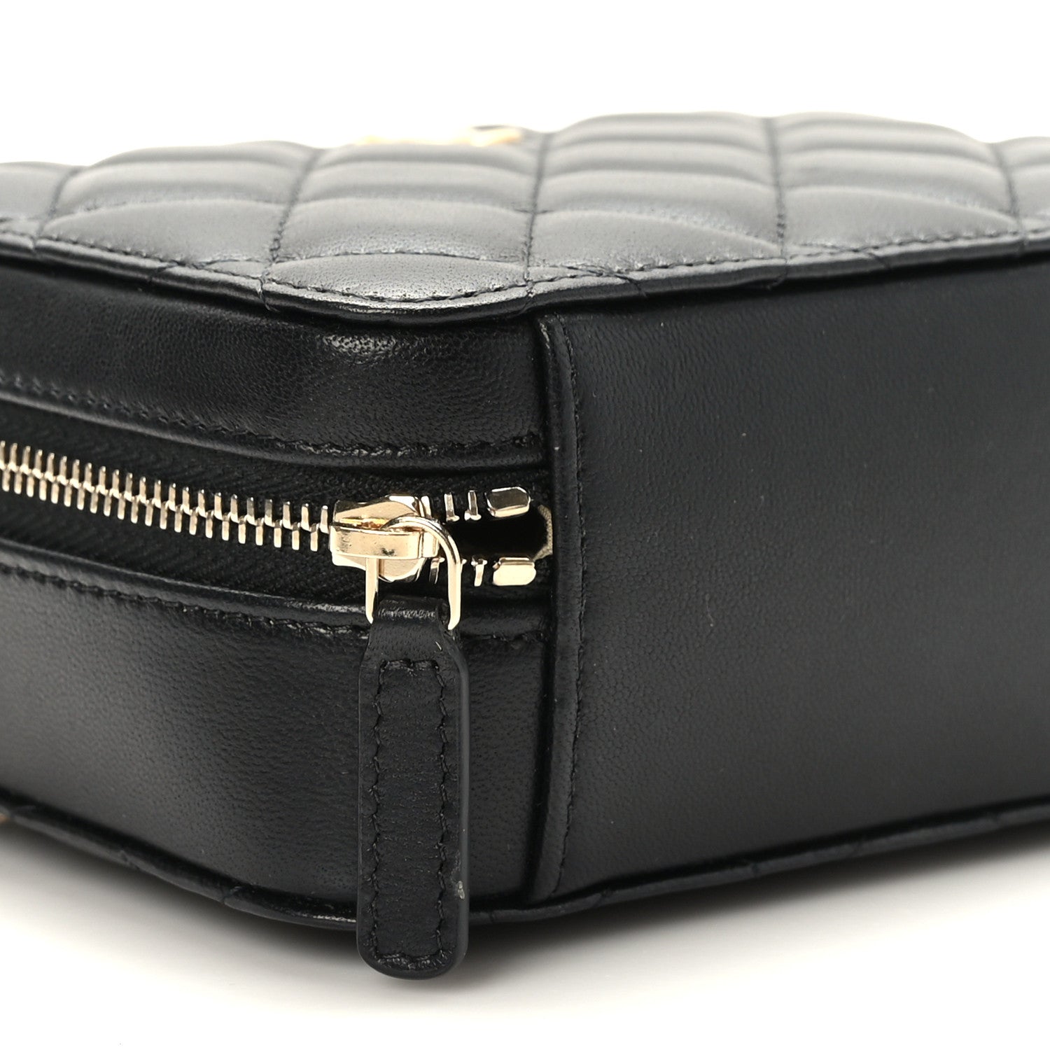 Chanel Lambskin Quilted CC Pearl Crush Camera Case Black 7 of 9