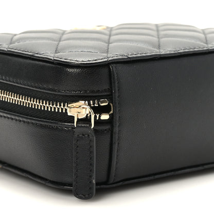 Chanel Lambskin Quilted CC Pearl Crush Camera Case Black 7 of 9