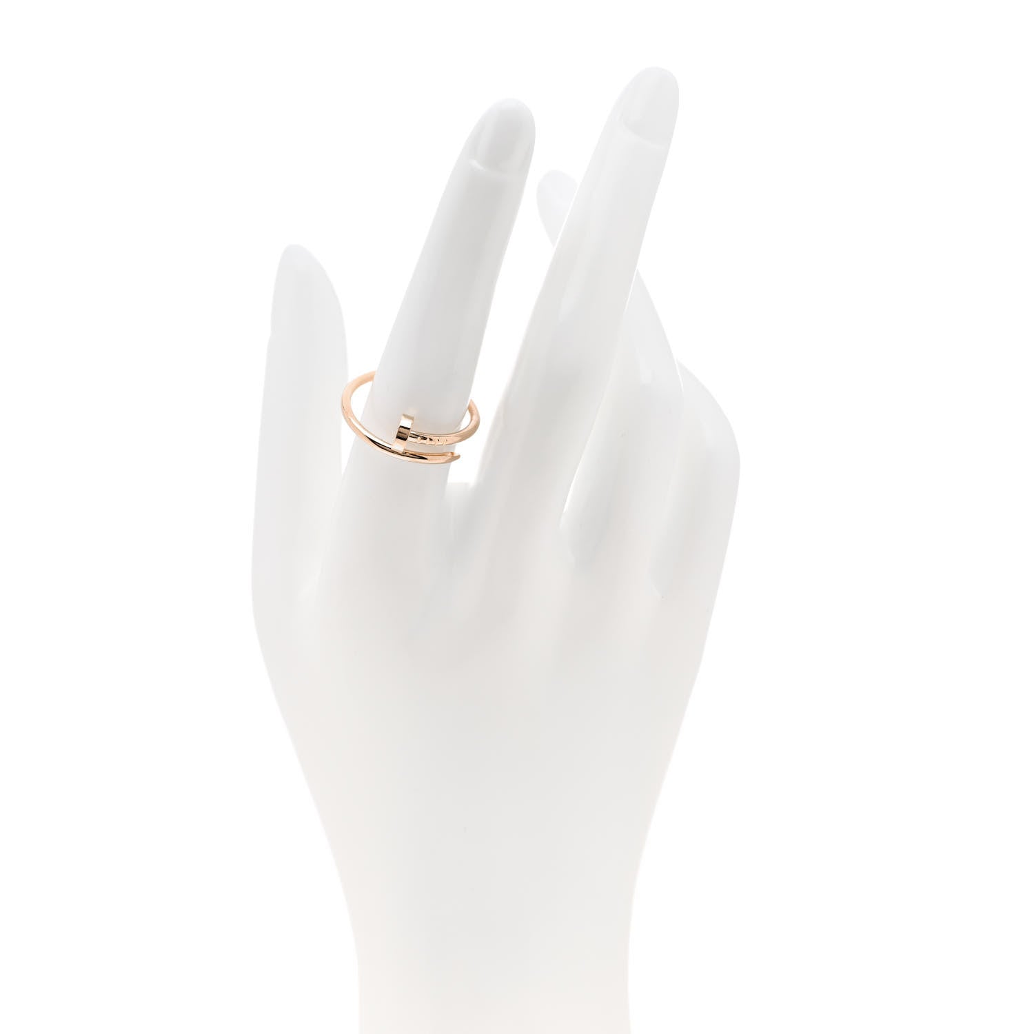 Cartier 18K Pink Gold Small Juste Un Clou Ring 57 8 2 of 5