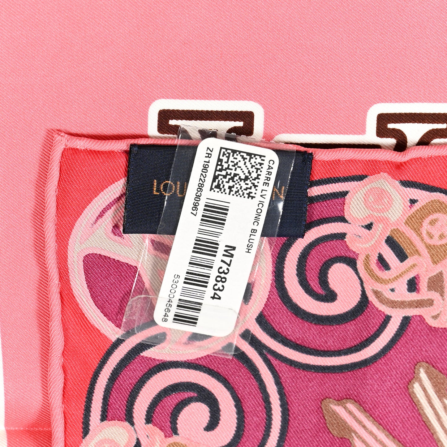 Silk Carre Square Scarf Iconic Blush