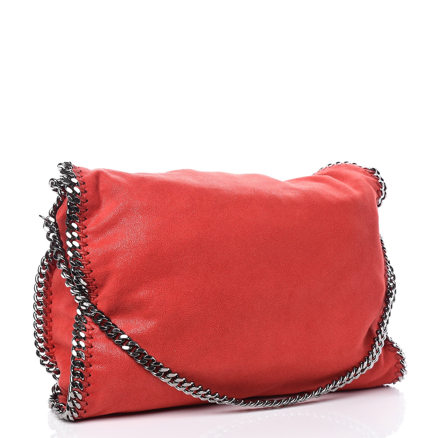 Stella McCartney Shaggy Deer Falabella Fold Over Tote Flame 3 of 10