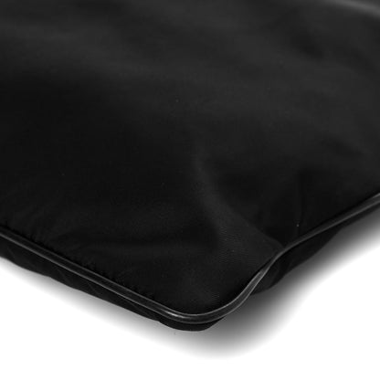 Prada Tessuto Nylon Saffiano Flat Messenger Bag Black 7 of 10