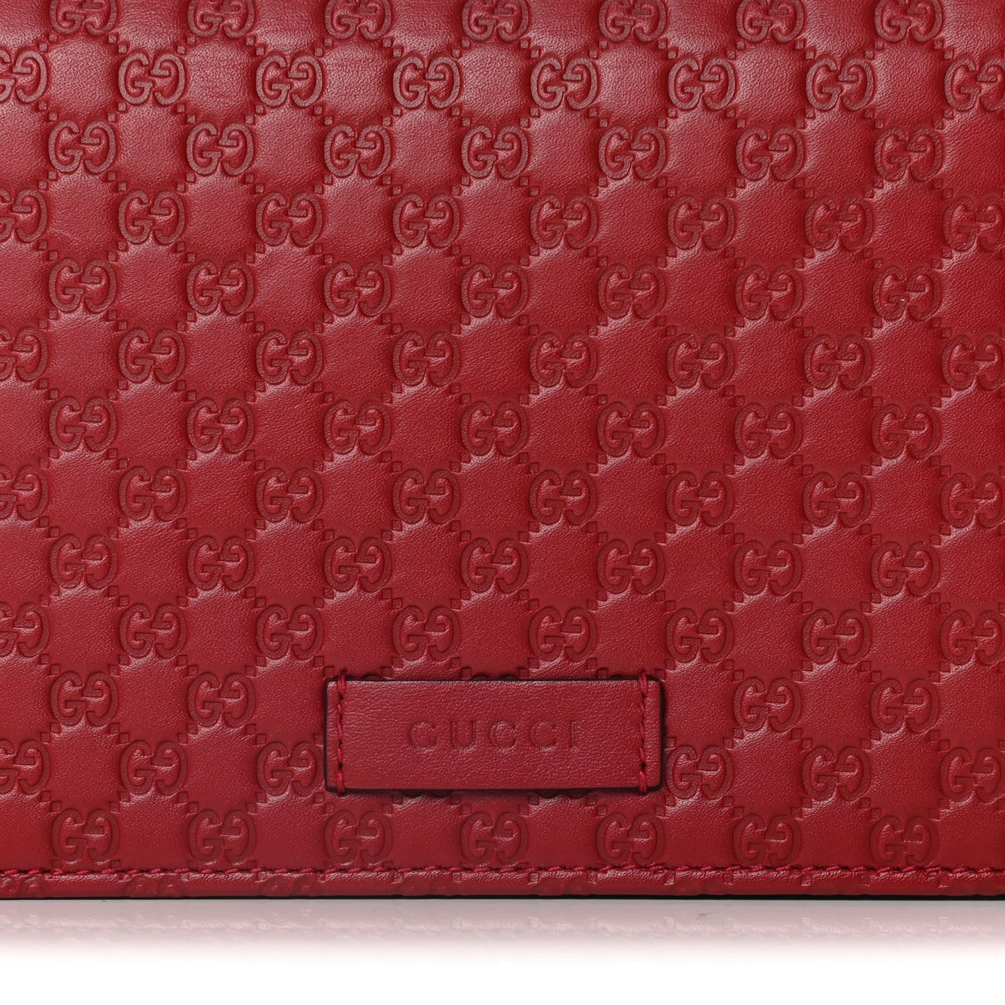 Microguccissima Crossbody Wallet Red