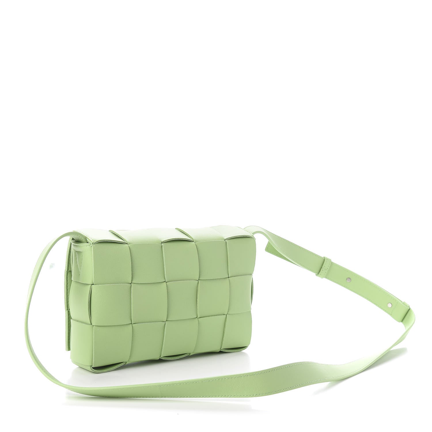 Bottega Veneta Nappa Maxi Intreccio Cassette Bag Pistachio 3 of 9