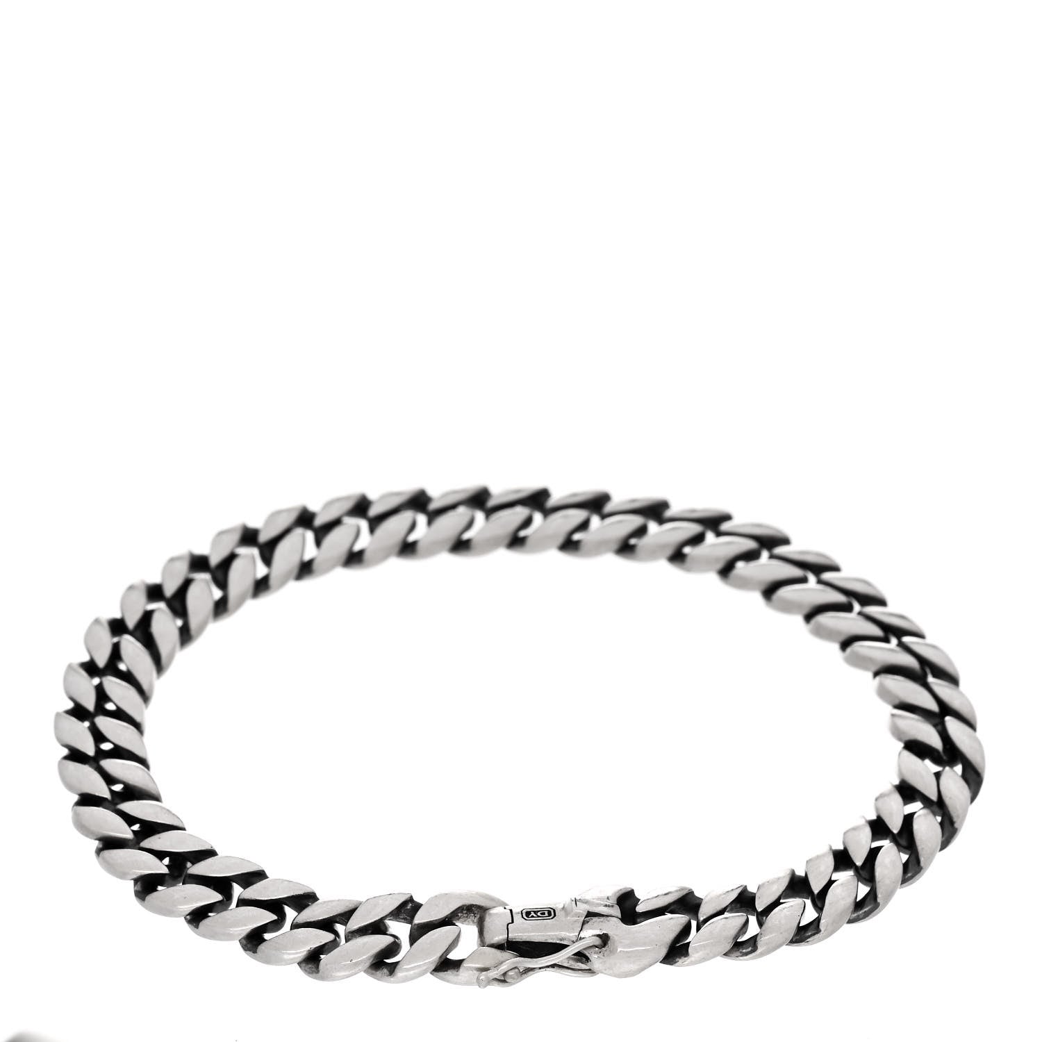 David Yurman Sterling Silver 11.5mm Curb Chain Bracelet 2 of 3