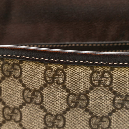 Gucci GG Plus Monogram Small Flap Messenger Bag Beige Dark Brown 8 of 8