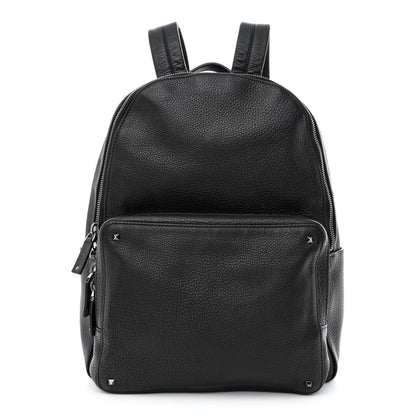 Valentino Garavani Grained Calfskin Rockstud Backpack Black 1 of 10