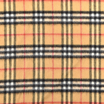 Burberry Cashmere Giant Heritage Check Fringe Scarf Camel 2 of 3