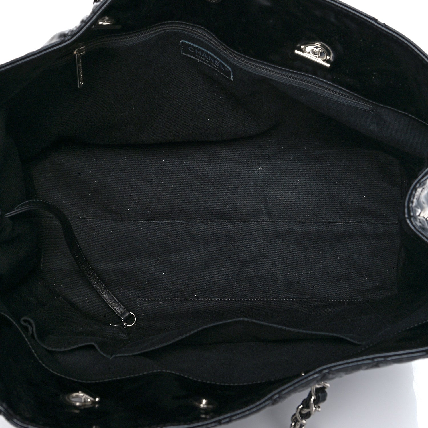 Chanel Vinyl Quilted Large In The Business Tote Black 5 of 14