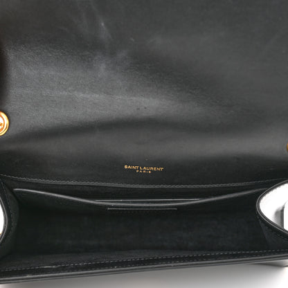 Saint Laurent Smooth Calfskin Medium Classic Monogram Kate Tassel Satchel Black 13 of 13