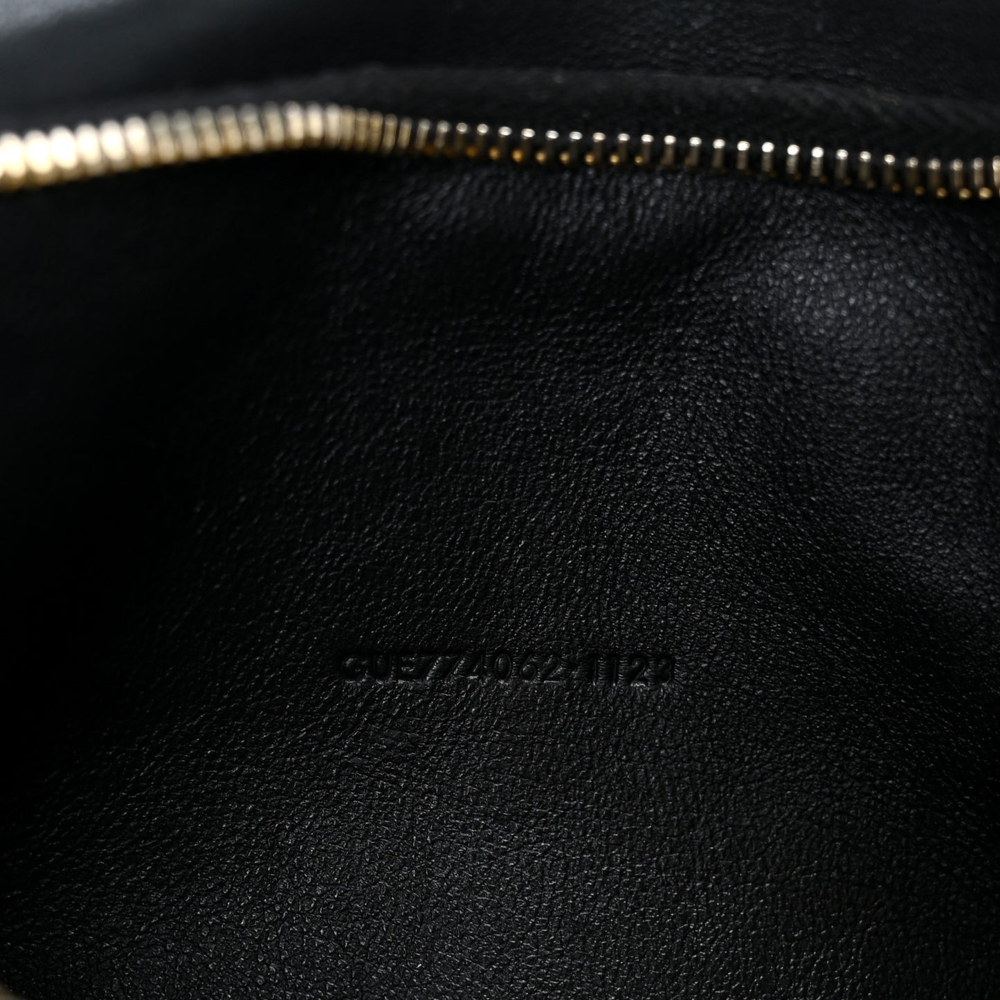 Lambskin Long Calypso Pouch Black