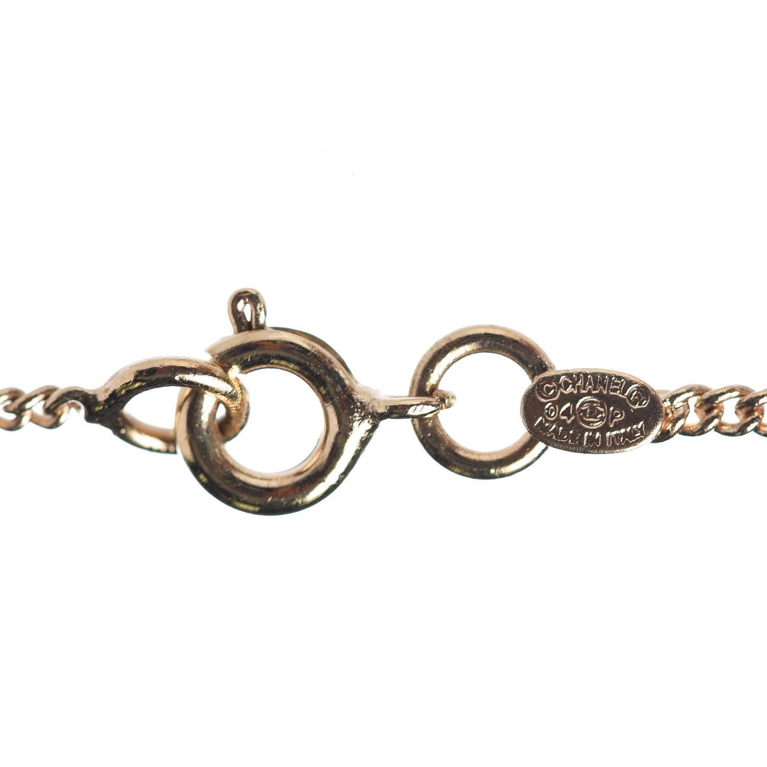 Chanel CC Heart Necklace Gold 6 of 6