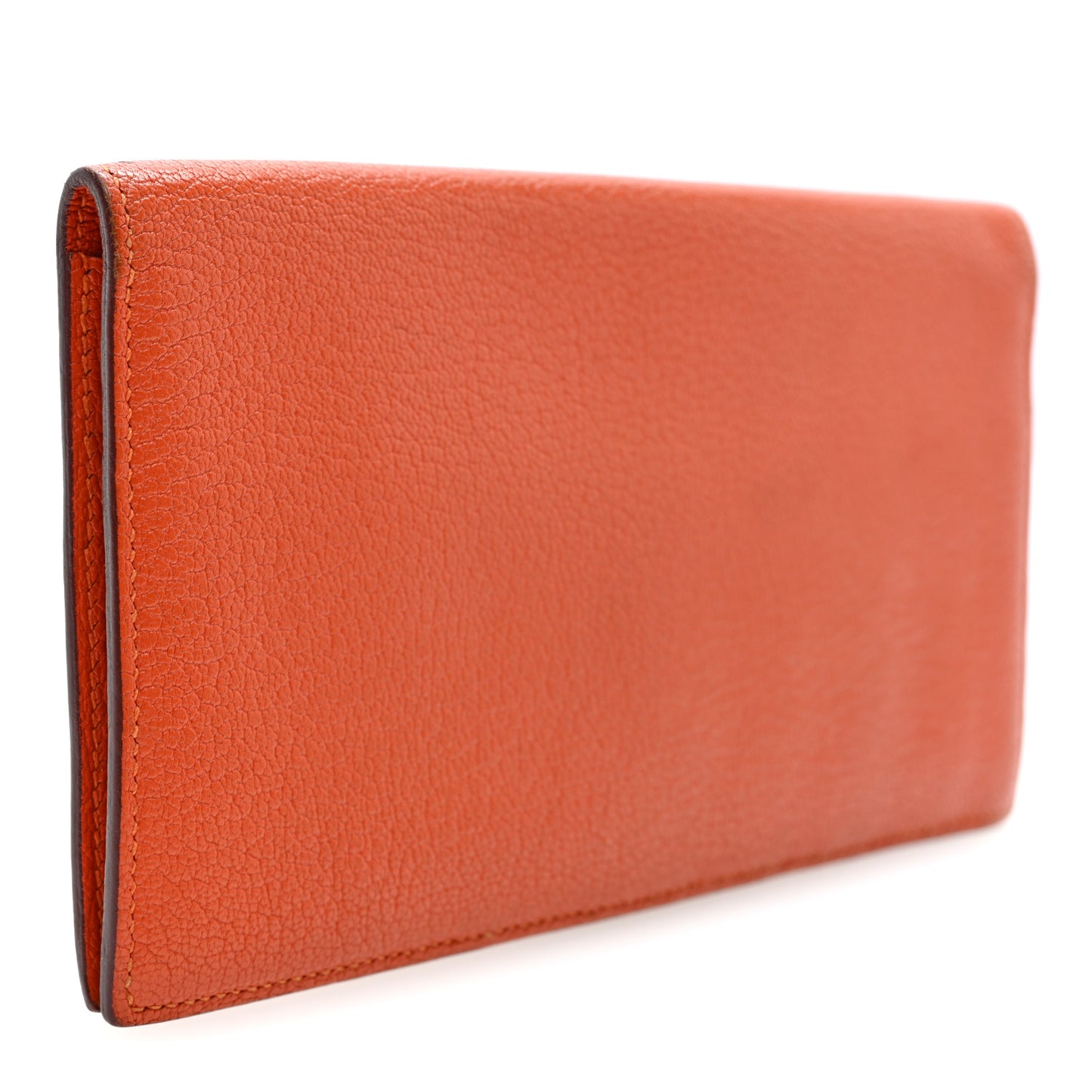 Chevre Mysore Evelyne Long Wallet Orange