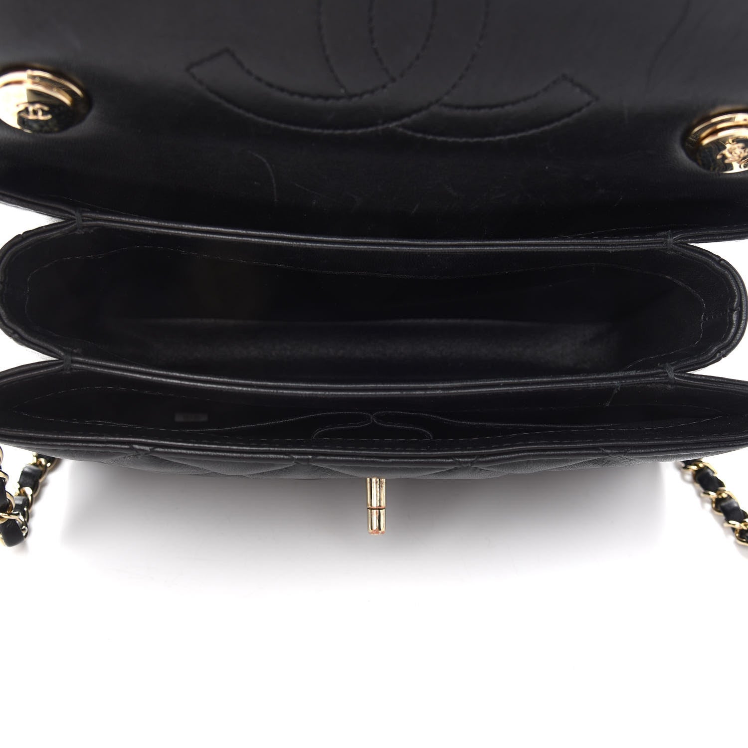Chanel Lambskin Quilted Small Trendy CC Dual Handle Flap Bag Black 4 of 9