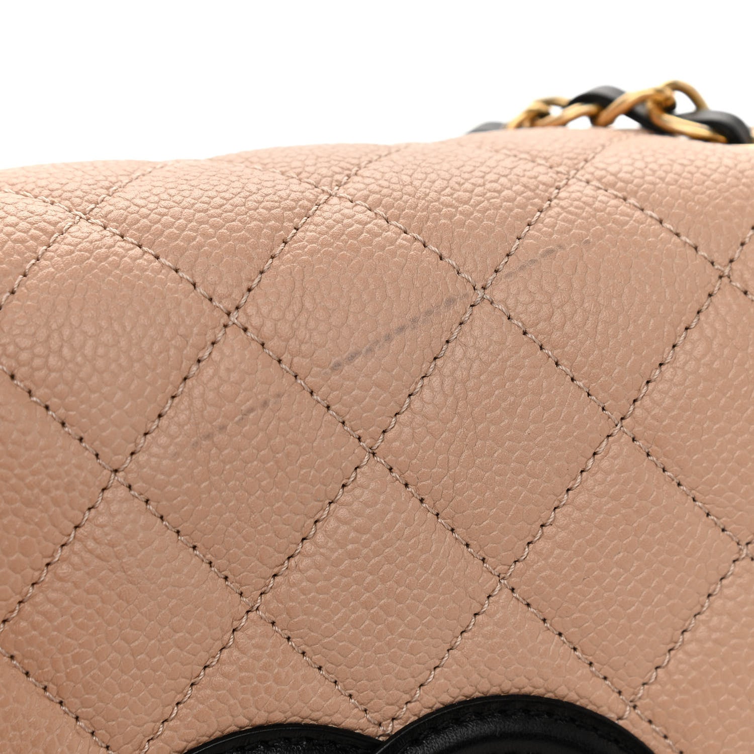 Chanel Caviar Quilted Medium CC Filigree Flap Beige Black 12 of 13