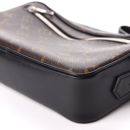Louis Vuitton Monogram Macassar Kasai Clutch Black 7 of 8