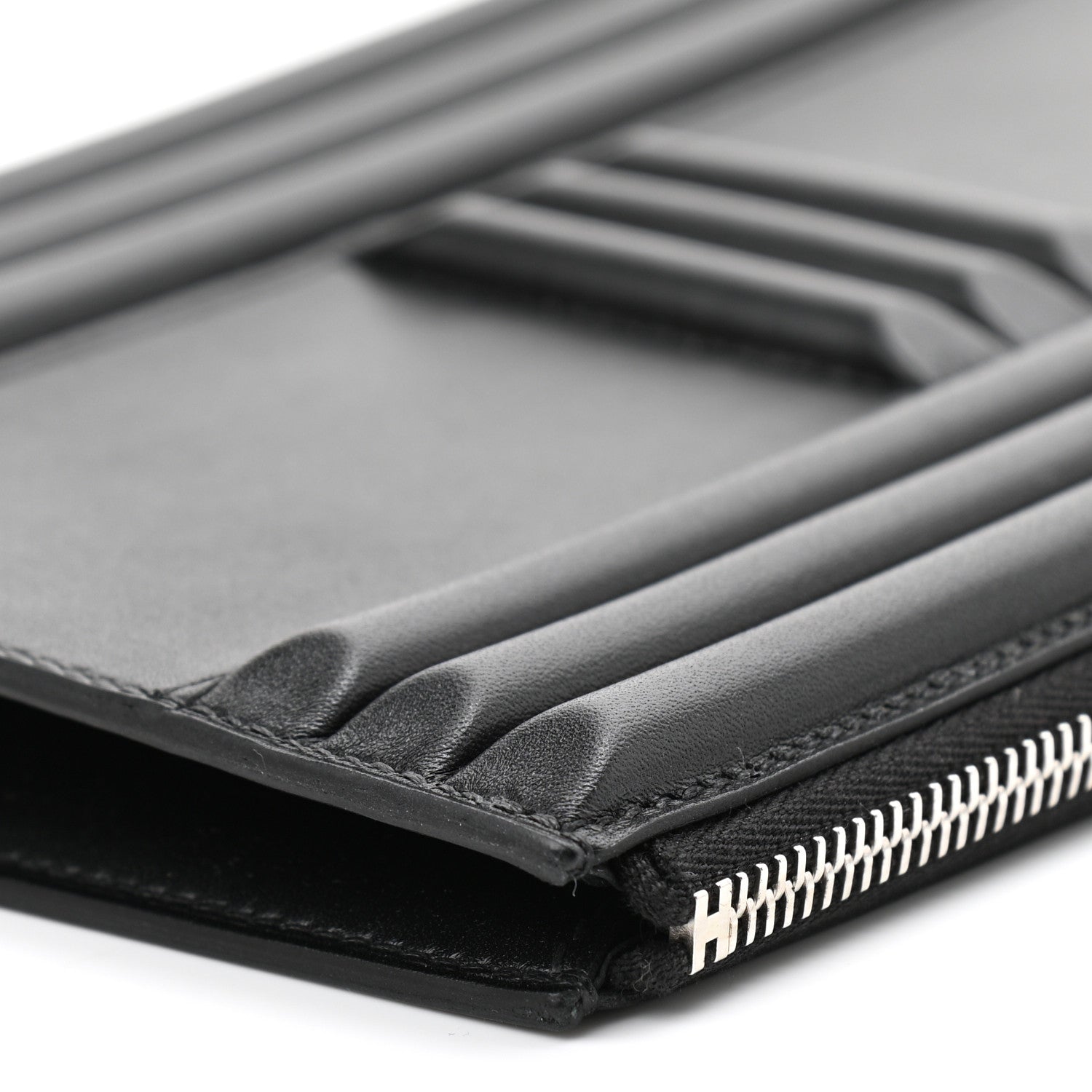 Hermes Tadelakt Kelly Cadena Clutch Black 10 of 11
