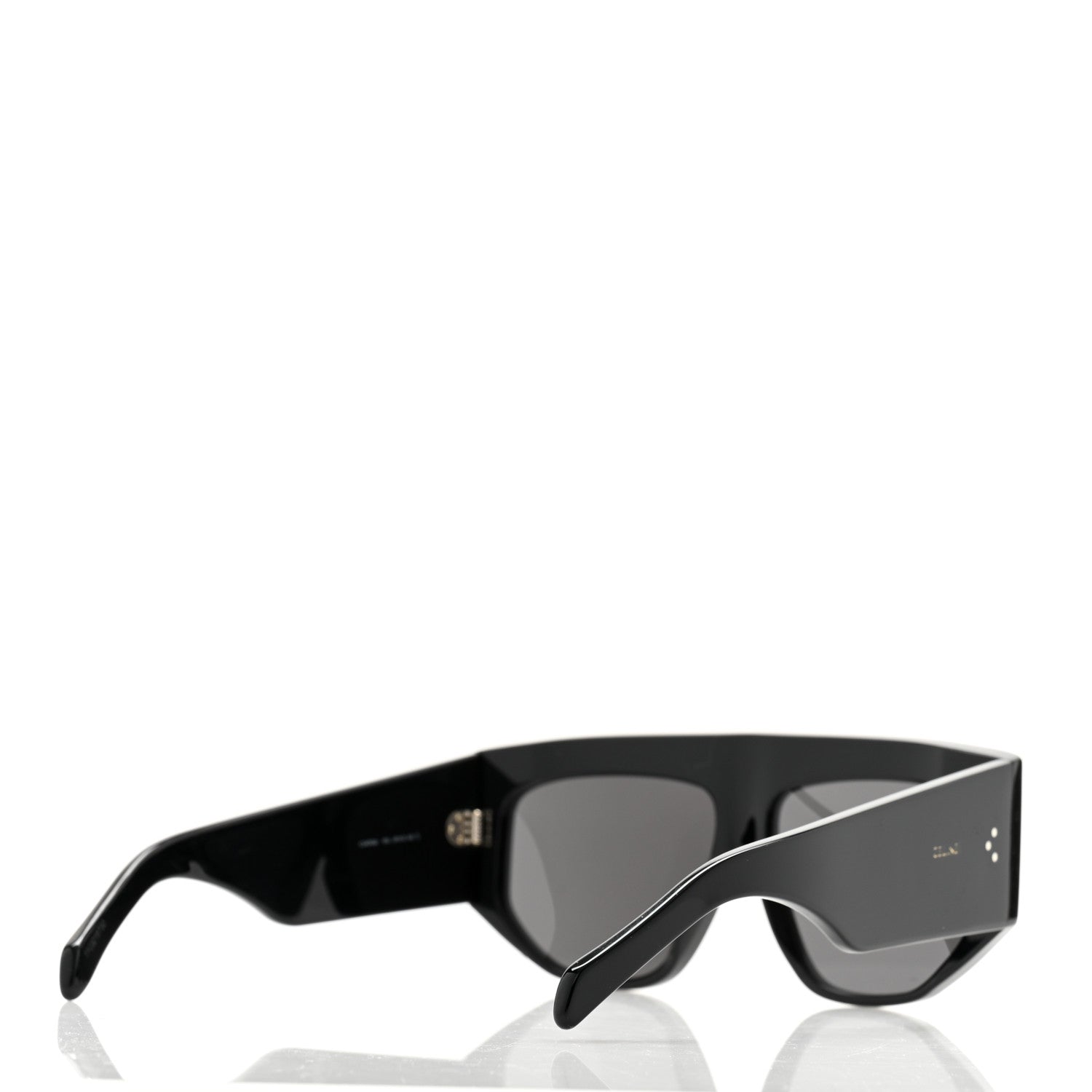 Celine Acetate Flat Top Rectangular Sunglasses CL40106I Black 4 of 6