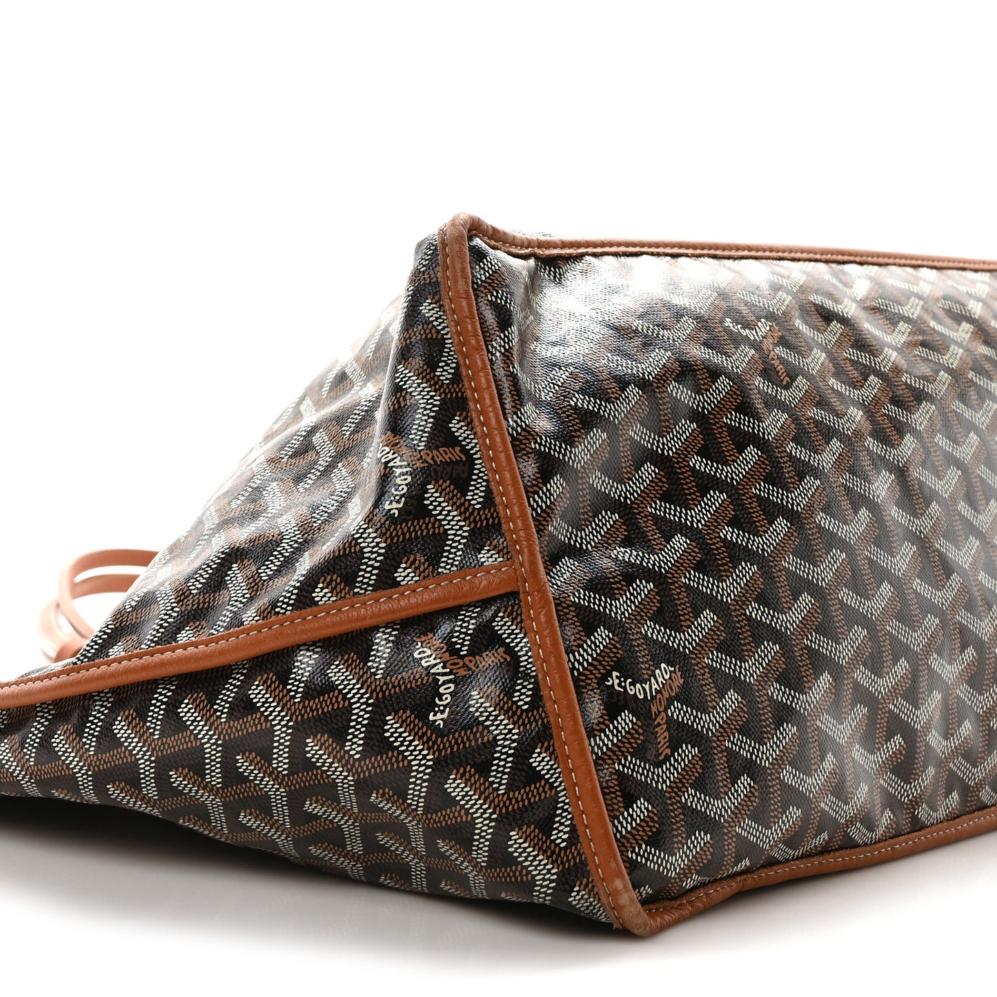 Goyardine Reversible Anjou GM Black Gold