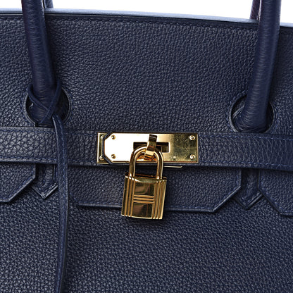 Hermes Togo Birkin 35 Bleu Nuit 33 of 34