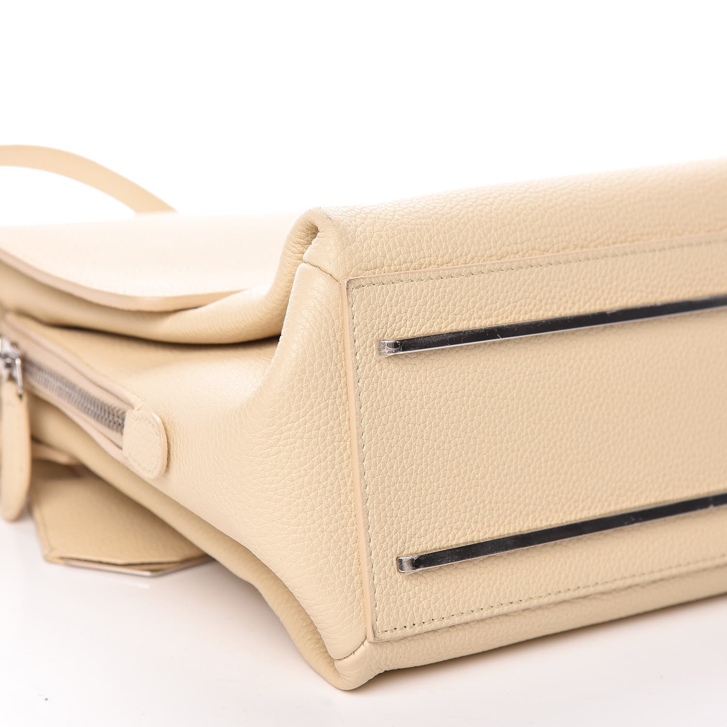 Balenciaga Grained Calfskin Le Dix Small Soft Cartable Blanc Creme 8 of 12