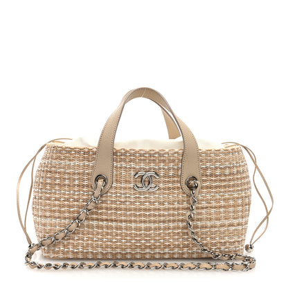 Chanel Woven Straw Caviar Tote Beige 1 of 12