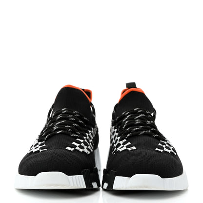 Hermes Flex Maille Bolduc Sneakers 36.5 Black White 2 of 7