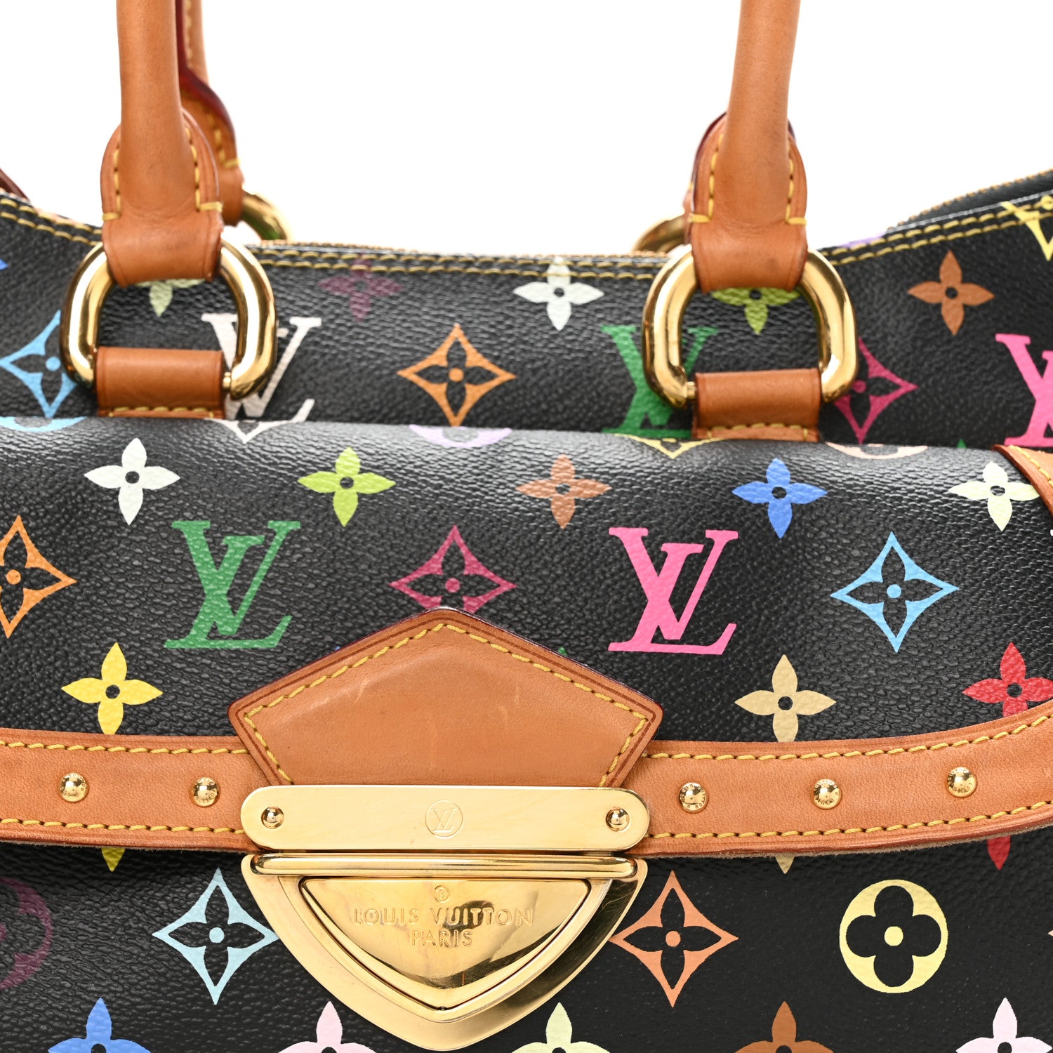 Louis Vuitton Monogram Multicolor Rita Black 6 of 8