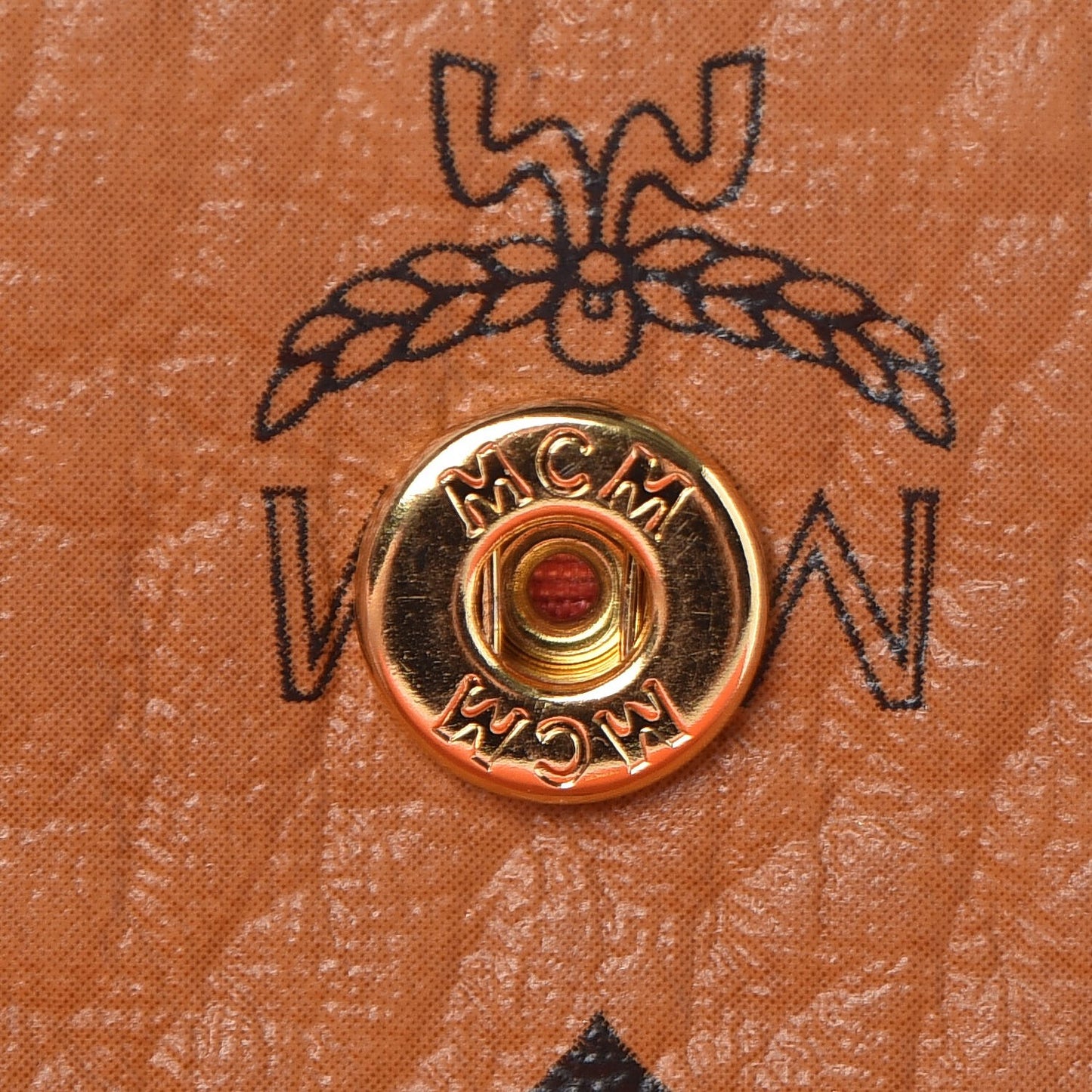 Visetos Mina Long Trifold Wallet Cognac