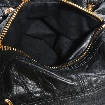 Balenciaga Agneau Giant 12 Gold Hardware Weekender Black 7 of 10