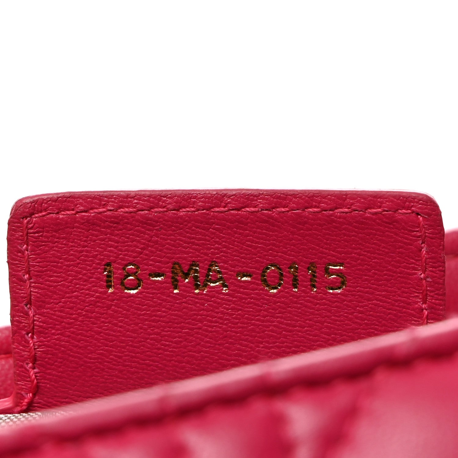 Christian Dior CHRISTIAN DIOR Lambskin Cannage Medium Lady Dior Fuchsia 7 of 12