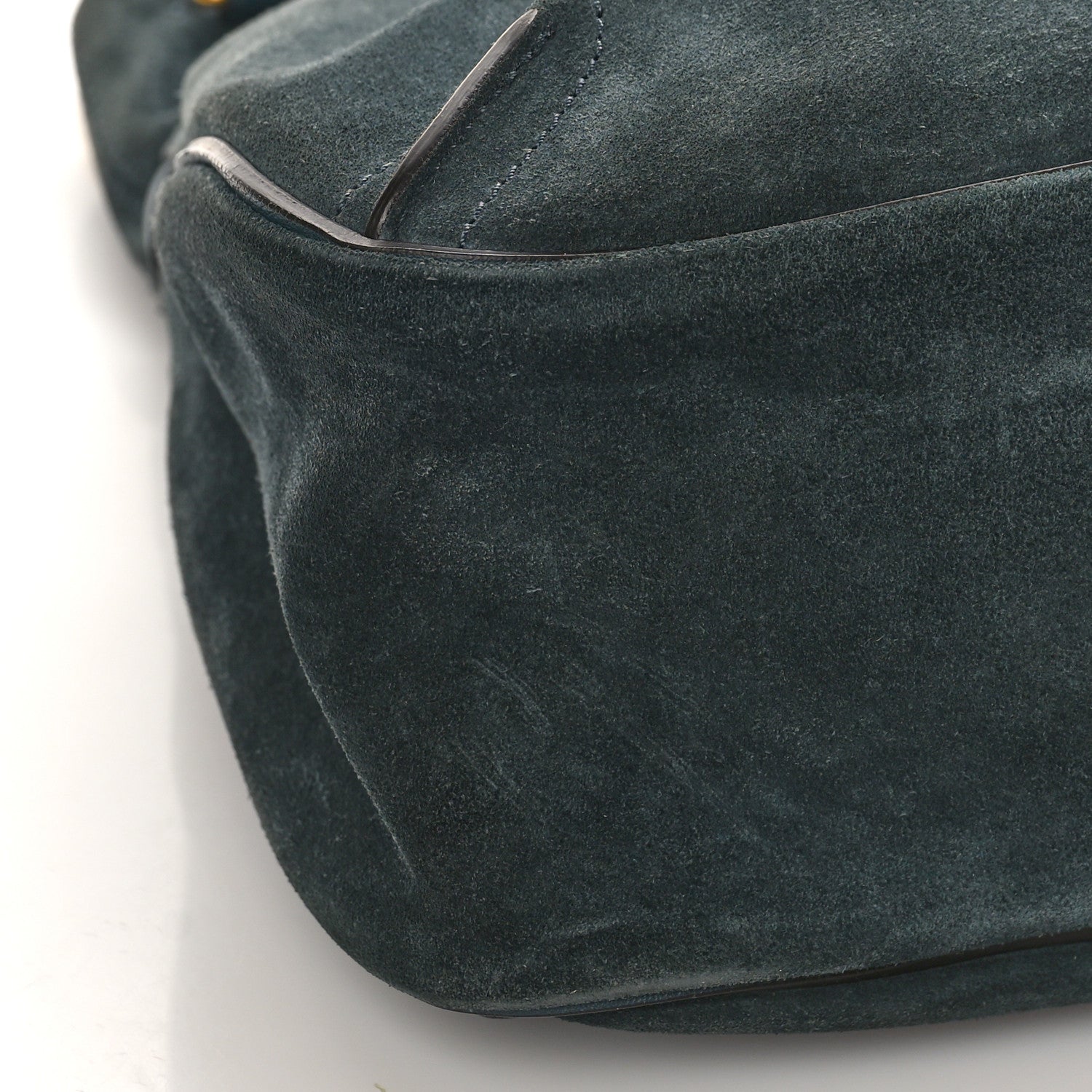 Chloe Suede Medium Lexa Shoulder Bag Silver Blue 7 of 8