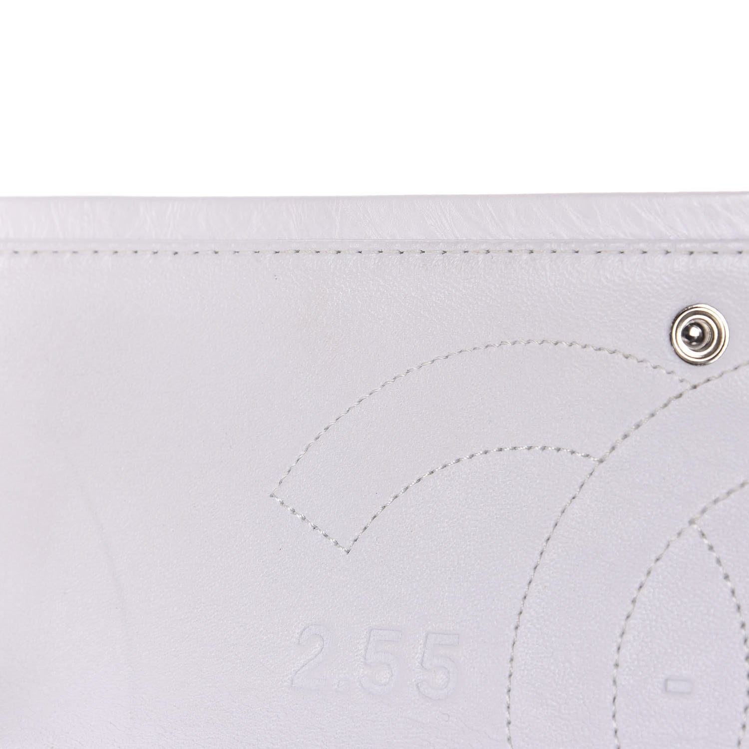Chanel Aged Calfskin 50th Anniversary 2.55 Reissue 227 White 12 of 14