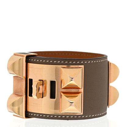 Hermes Swift Collier De Chien CDC Bracelet T3 Etoupe 2 of 8