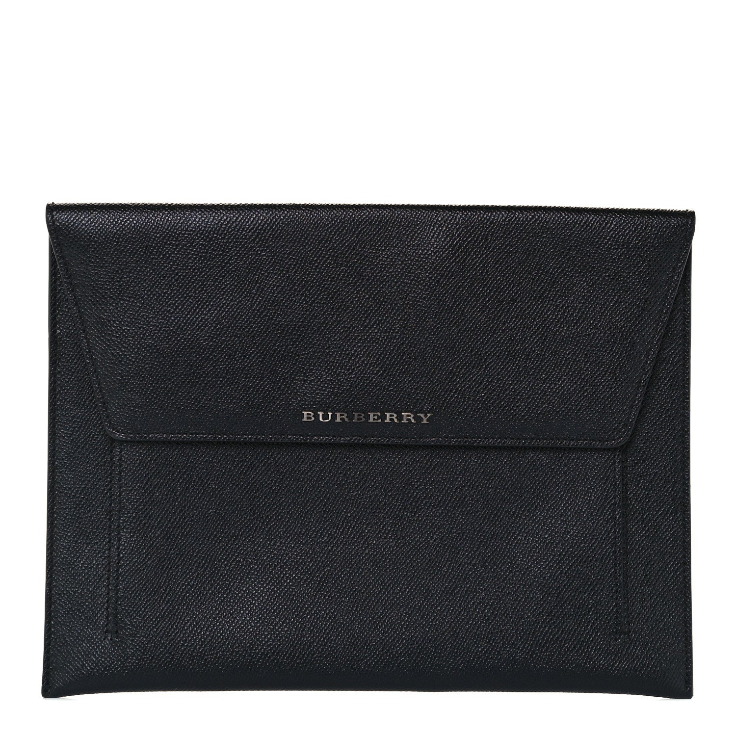 Burberry Grainy Calfskin Flap Pouch Black 1 of 10