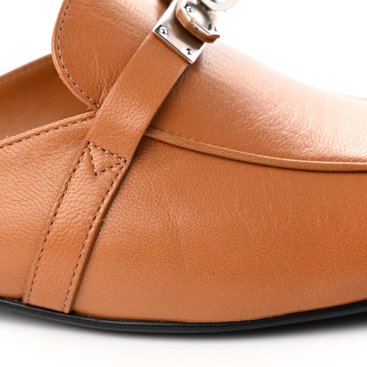 Hermes Heritage Calfskin Oz Mules 40 Naturel 10 of 11