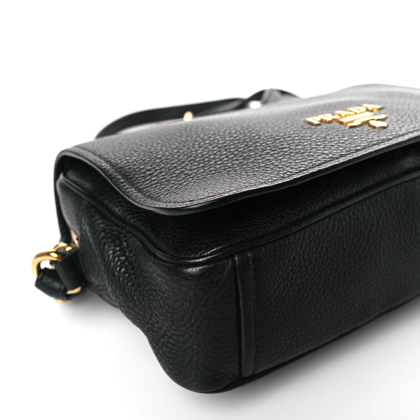 Vitello Phenix Crossbody Bag Black