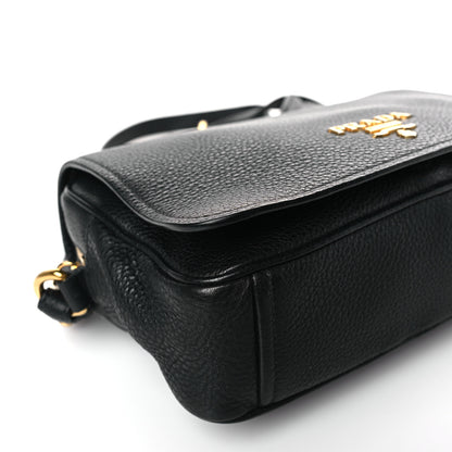 Prada Vitello Phenix Crossbody Bag Black 7 of 8