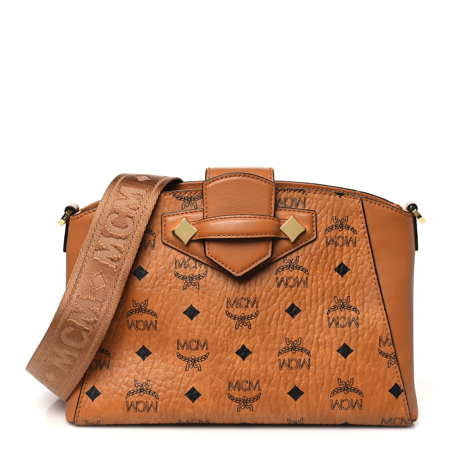 Visetos Small Essential Crossbody Bag Cognac